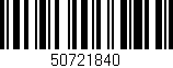 Código de barras (EAN, GTIN, SKU, ISBN): '50721840'