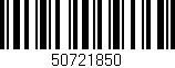 Código de barras (EAN, GTIN, SKU, ISBN): '50721850'