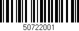 Código de barras (EAN, GTIN, SKU, ISBN): '50722001'