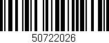 Código de barras (EAN, GTIN, SKU, ISBN): '50722026'
