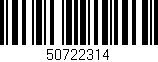 Código de barras (EAN, GTIN, SKU, ISBN): '50722314'