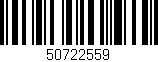 Código de barras (EAN, GTIN, SKU, ISBN): '50722559'