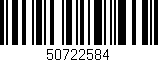 Código de barras (EAN, GTIN, SKU, ISBN): '50722584'