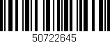 Código de barras (EAN, GTIN, SKU, ISBN): '50722645'