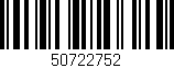 Código de barras (EAN, GTIN, SKU, ISBN): '50722752'