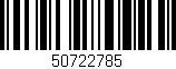 Código de barras (EAN, GTIN, SKU, ISBN): '50722785'