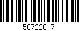 Código de barras (EAN, GTIN, SKU, ISBN): '50722817'