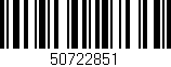 Código de barras (EAN, GTIN, SKU, ISBN): '50722851'