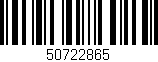Código de barras (EAN, GTIN, SKU, ISBN): '50722865'