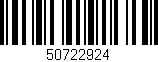 Código de barras (EAN, GTIN, SKU, ISBN): '50722924'