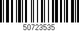 Código de barras (EAN, GTIN, SKU, ISBN): '50723535'