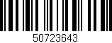 Código de barras (EAN, GTIN, SKU, ISBN): '50723643'