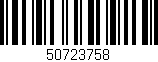 Código de barras (EAN, GTIN, SKU, ISBN): '50723758'