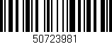 Código de barras (EAN, GTIN, SKU, ISBN): '50723981'