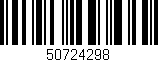 Código de barras (EAN, GTIN, SKU, ISBN): '50724298'