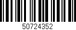 Código de barras (EAN, GTIN, SKU, ISBN): '50724352'