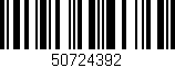 Código de barras (EAN, GTIN, SKU, ISBN): '50724392'