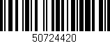 Código de barras (EAN, GTIN, SKU, ISBN): '50724420'