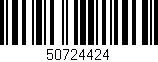 Código de barras (EAN, GTIN, SKU, ISBN): '50724424'