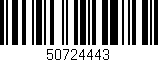 Código de barras (EAN, GTIN, SKU, ISBN): '50724443'