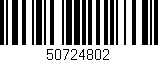 Código de barras (EAN, GTIN, SKU, ISBN): '50724802'
