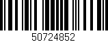 Código de barras (EAN, GTIN, SKU, ISBN): '50724852'