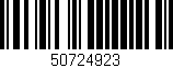 Código de barras (EAN, GTIN, SKU, ISBN): '50724923'