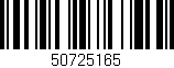 Código de barras (EAN, GTIN, SKU, ISBN): '50725165'
