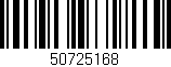 Código de barras (EAN, GTIN, SKU, ISBN): '50725168'
