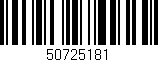 Código de barras (EAN, GTIN, SKU, ISBN): '50725181'