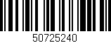 Código de barras (EAN, GTIN, SKU, ISBN): '50725240'