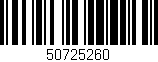 Código de barras (EAN, GTIN, SKU, ISBN): '50725260'