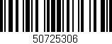 Código de barras (EAN, GTIN, SKU, ISBN): '50725306'