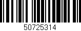Código de barras (EAN, GTIN, SKU, ISBN): '50725314'