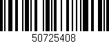 Código de barras (EAN, GTIN, SKU, ISBN): '50725408'