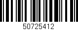 Código de barras (EAN, GTIN, SKU, ISBN): '50725412'
