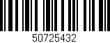 Código de barras (EAN, GTIN, SKU, ISBN): '50725432'