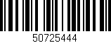 Código de barras (EAN, GTIN, SKU, ISBN): '50725444'