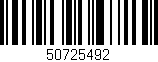 Código de barras (EAN, GTIN, SKU, ISBN): '50725492'