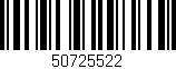 Código de barras (EAN, GTIN, SKU, ISBN): '50725522'