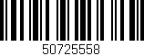 Código de barras (EAN, GTIN, SKU, ISBN): '50725558'