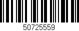 Código de barras (EAN, GTIN, SKU, ISBN): '50725559'