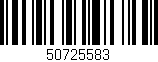 Código de barras (EAN, GTIN, SKU, ISBN): '50725583'