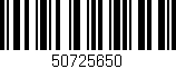 Código de barras (EAN, GTIN, SKU, ISBN): '50725650'