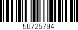 Código de barras (EAN, GTIN, SKU, ISBN): '50725794'