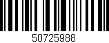 Código de barras (EAN, GTIN, SKU, ISBN): '50725988'