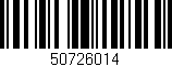 Código de barras (EAN, GTIN, SKU, ISBN): '50726014'