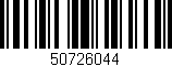 Código de barras (EAN, GTIN, SKU, ISBN): '50726044'