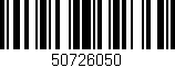 Código de barras (EAN, GTIN, SKU, ISBN): '50726050'