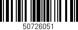 Código de barras (EAN, GTIN, SKU, ISBN): '50726051'